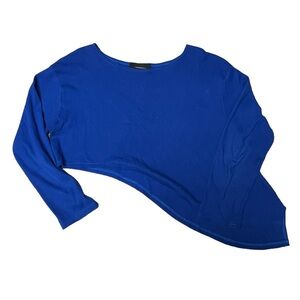 Workhall Royal Blue Asymmetrical Top